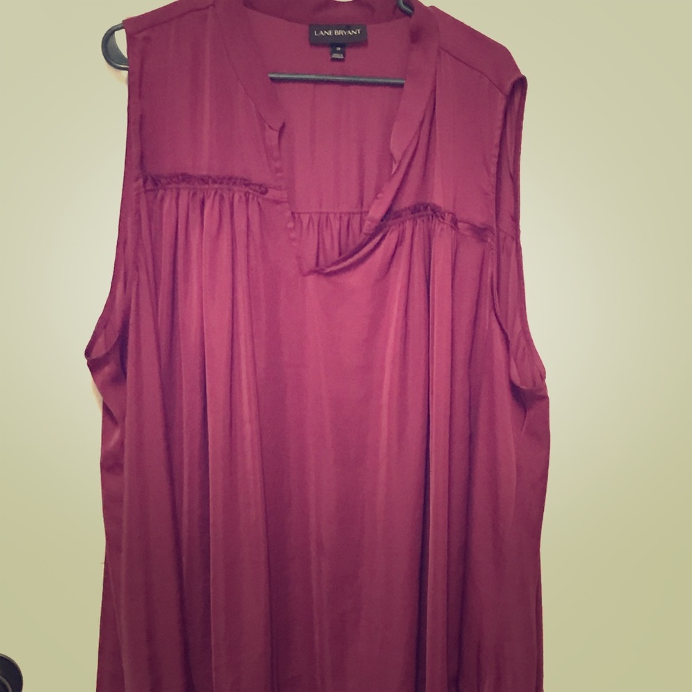 Lane Bryant Long Silky Tank 28W